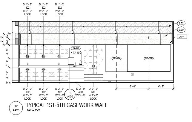Elementary Casework Wall